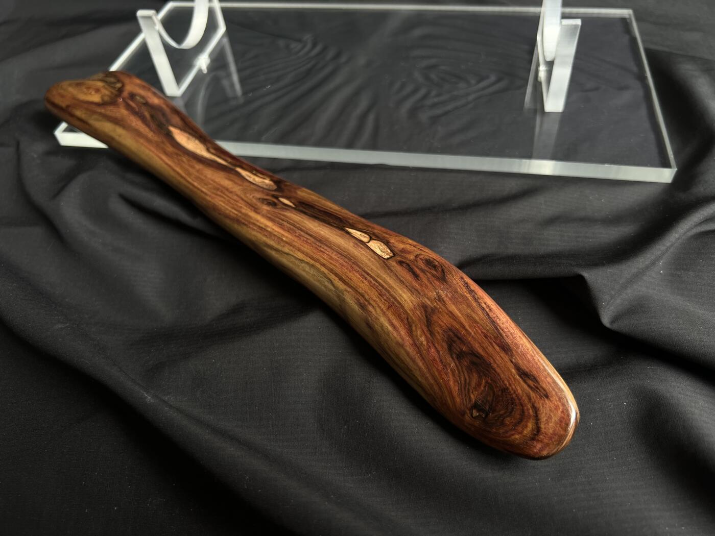 零元拍：NO.8海南黄花梨随形文玩把玩棍，尺寸约：29.5/4/3CM