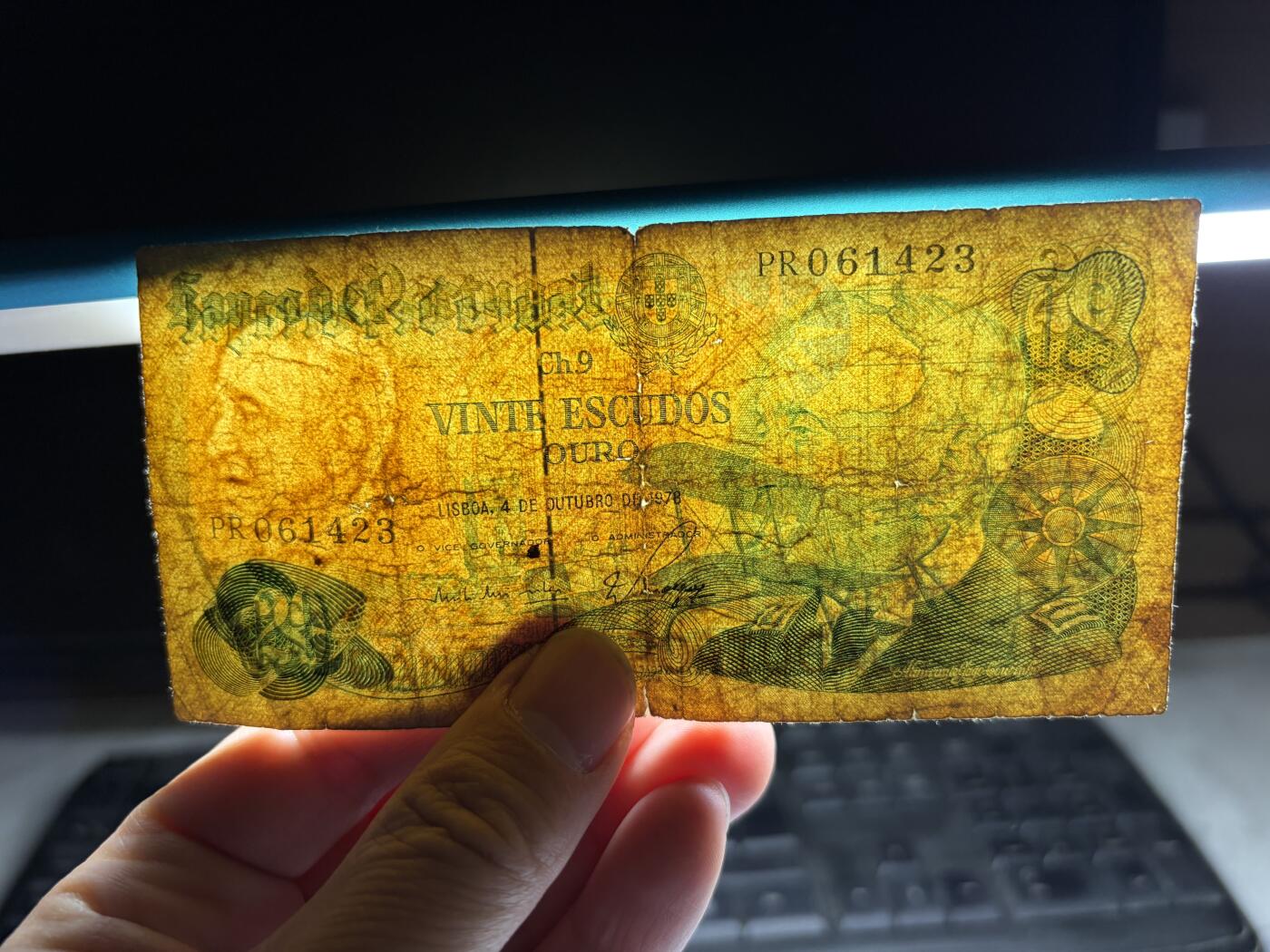 2026年集古藏今外币拍卖第三期-第10场—（总第320拍-纸币专场），本期拍完结算一次，发货时间2-3天，休息几天后继续新的一期拍卖。 1978年葡萄牙20埃斯库多