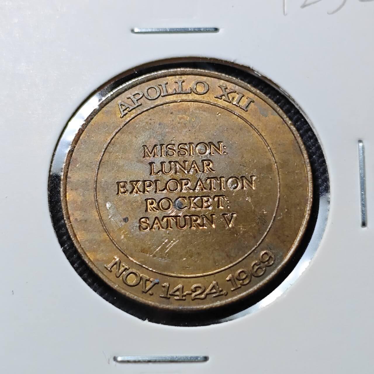 KK钱币收藏小铺  第412期 2月预留时间 周末发货  美国航天纪念铜章