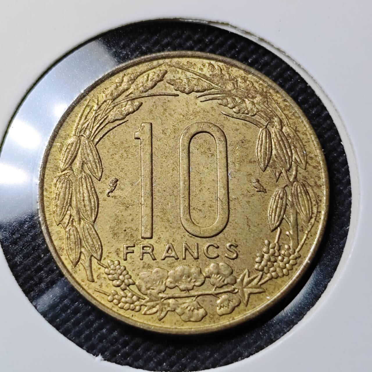 KK钱币收藏小铺  第412期 2月预留时间 周末发货 1974中非10法郎