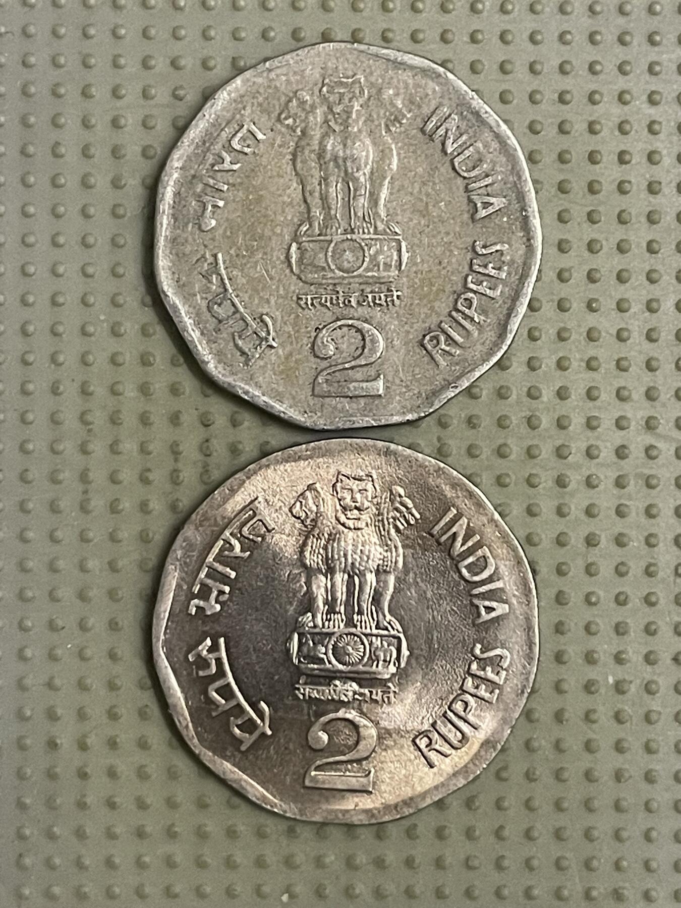 2026年第40场各国散币拍卖（总第190场） 印度2卢比2枚