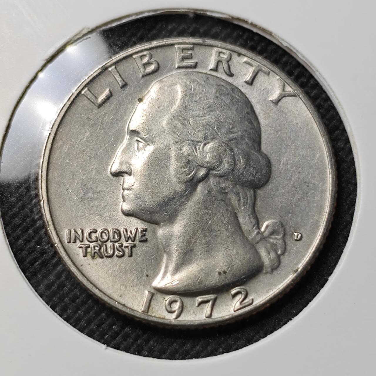 KK钱币收藏小铺  第412期 2月预留时间 周末发货 1972美国25分 