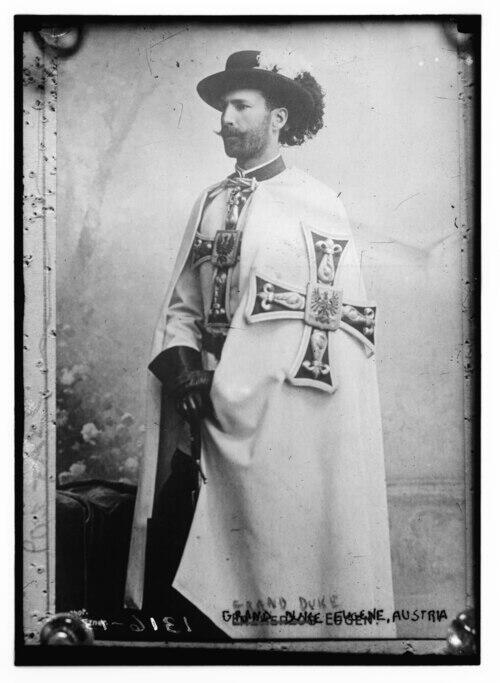 凯旋世界勋赏（第23期）（欢迎送拍）（对拍品有疑问请询问客服，不接受到手刀，出价默认拍品品相。请认真阅读拍卖规则！出价默认已认可！）（收到货请录制开箱视频，无视频概不处理问题。） 奥匈帝国 玛利安/条顿十字勋章 证书  由条顿骑士团大团长/一战期间晋升的九位陆军元帅之一的 欧根大公（时任骑兵大将，图3） 亲笔签名签发 1911年授予 时任上校 安东·鲍尔