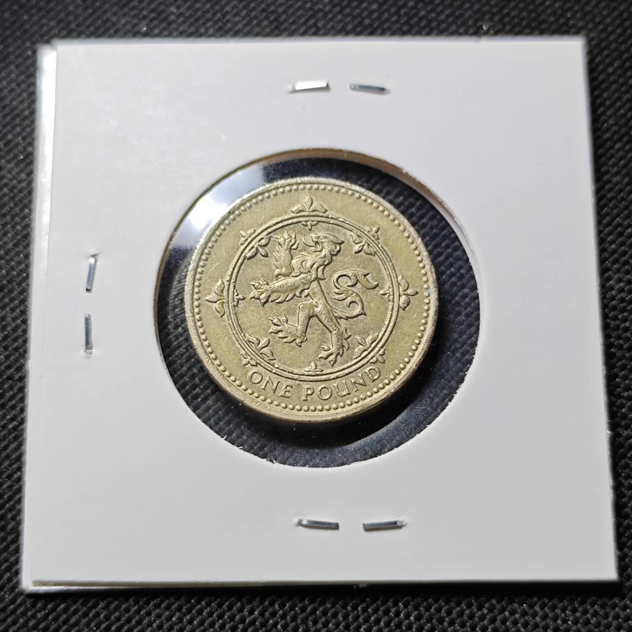 KK钱币收藏小铺  第412期 2月预留时间 周末发货 1994英国1镑  狮子