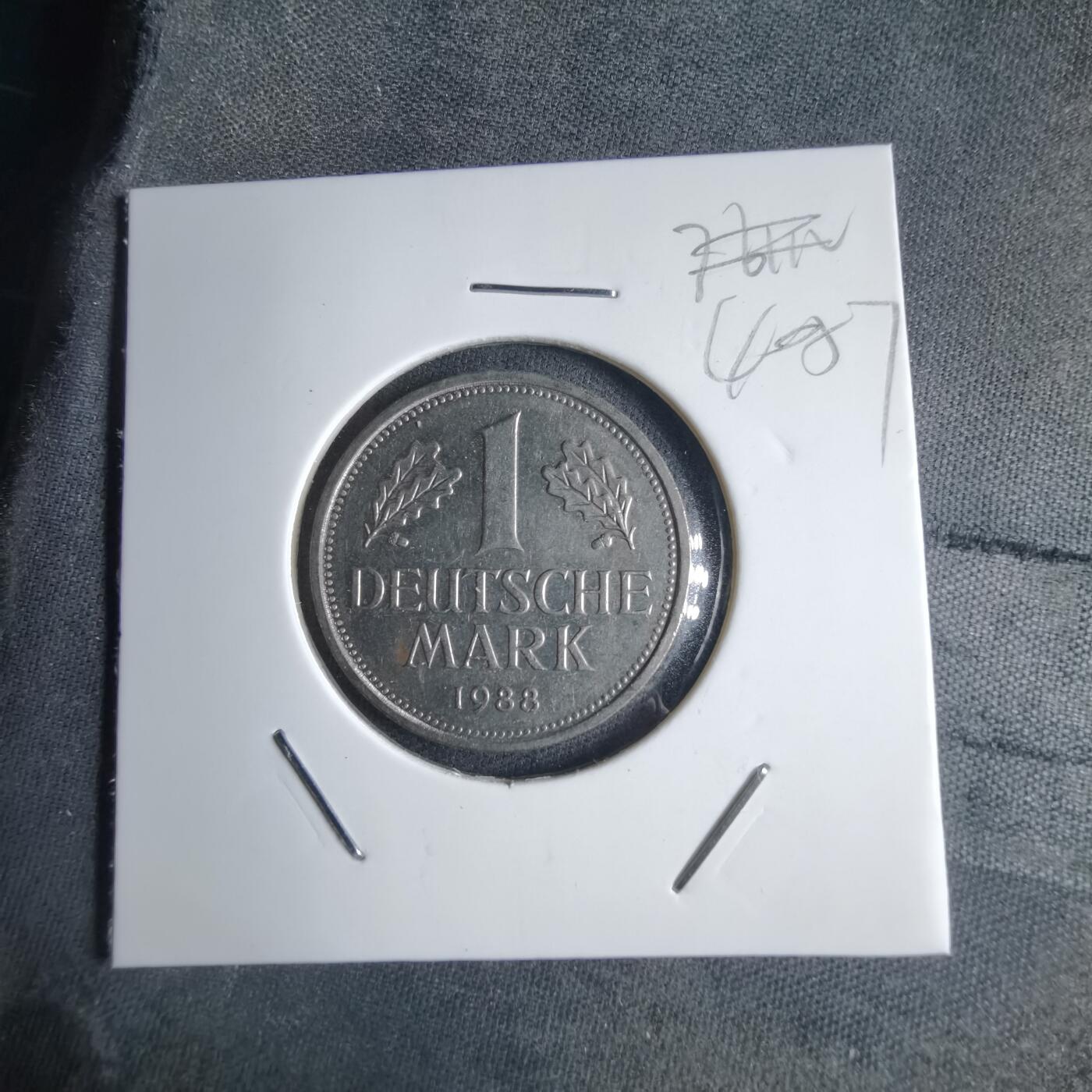 沼泽如烟--第1040场 德国1988年1马克