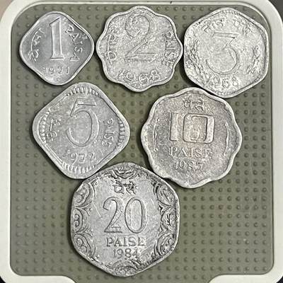 2026年第40场各国散币拍卖（总第190场） - 印度铝币6枚