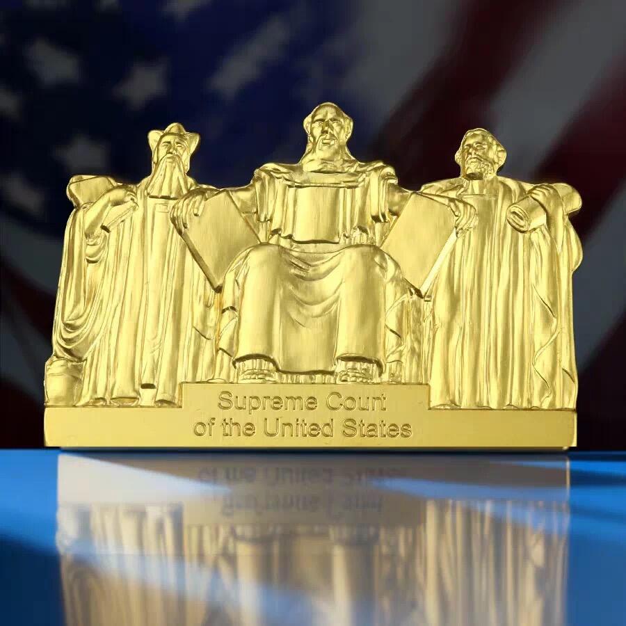 精品币专拍场 萨摩亚2026年美国建国250周年三圣雕像20分高浮雕纪念铜币礼盒UNC