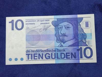 3月29号晚上8点 外国纸币自动截拍第48场 - 荷兰10几乎全新