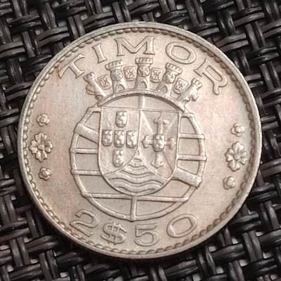 布加迪🐬～世界钱币(上海)🌾第 284 期 /  各国套币和散币 - 葡属帝汶 1970年 2.5埃斯库多