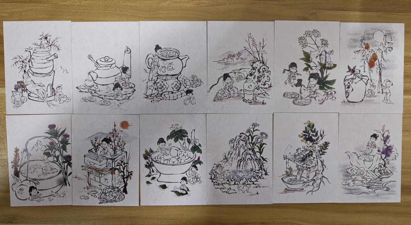 2026第一场（持续上拍中 零佣上拍！！） 手绘卡 山海系列 山水画二 画师：昕晴