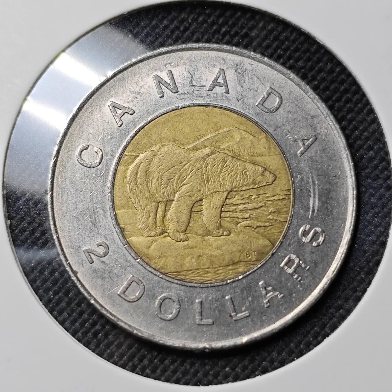 KK钱币收藏小铺  第412期 2月预留时间 周末发货 2003加拿大2元 