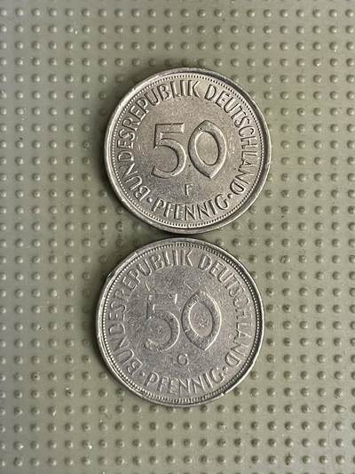 2026年第41场各国散币拍卖（总第191场） - 德国50芬尼2枚