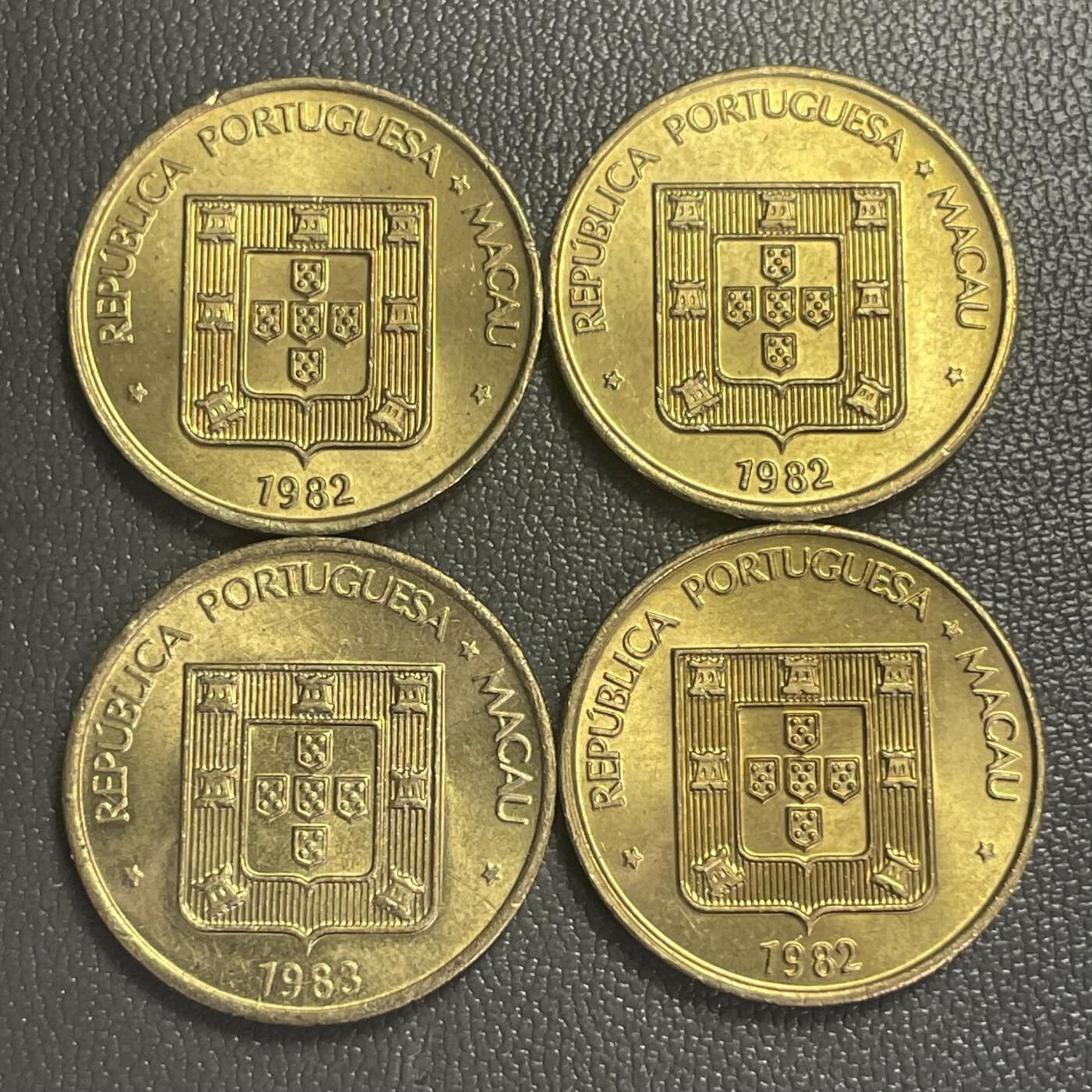 回流0406 全新澳门禄字币4枚