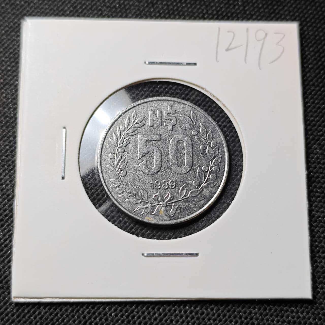 KK钱币收藏小铺  第412期 2月预留时间 周末发货 1989乌拉圭50比索