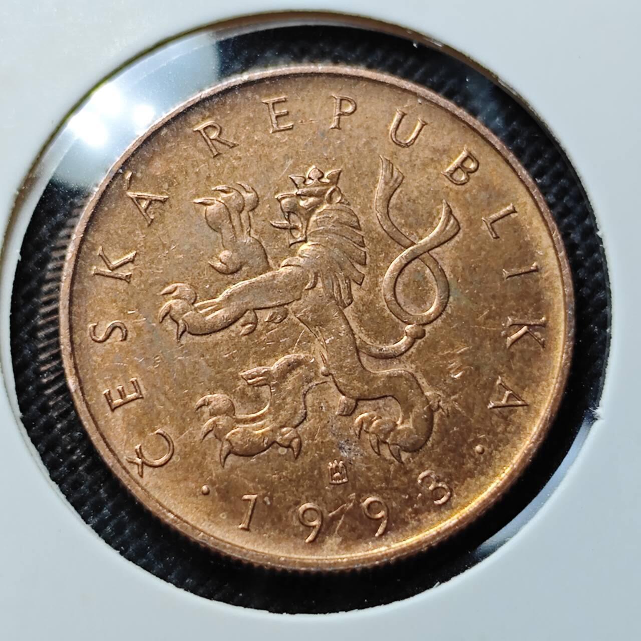 KK钱币收藏小铺  第412期 2月预留时间 周末发货 1993捷克10克朗 