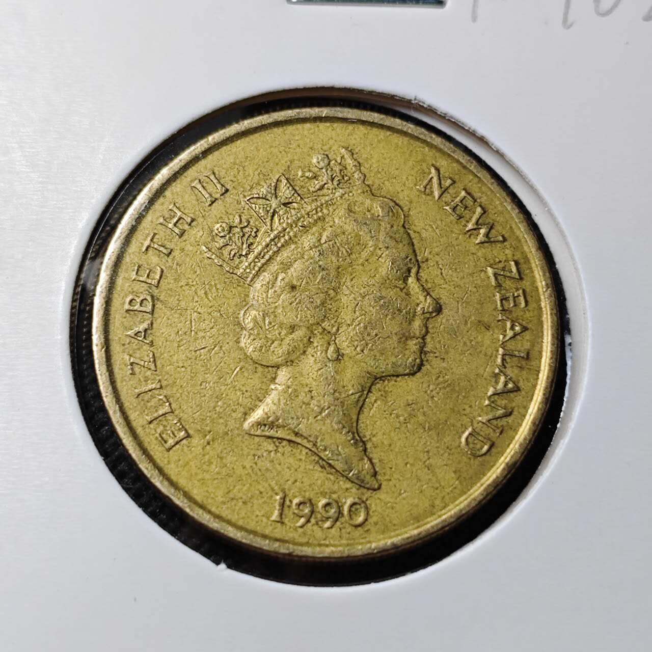 KK钱币收藏小铺  第412期 2月预留时间 周末发货 1990新西兰2元