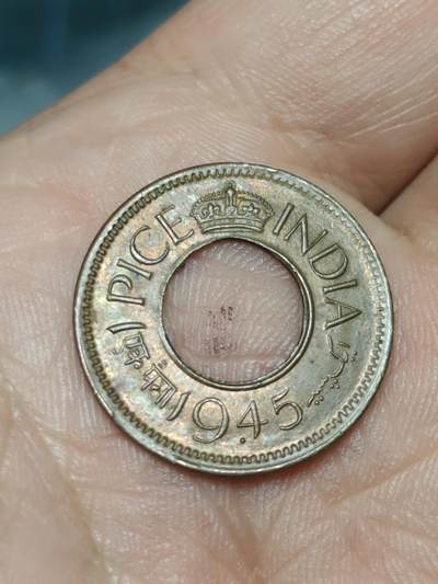 2026年第三十九场(总第二百零八场）外国好品散币场(免佣金) - 英属印度1945年1派斯(乔治六世时期，Fat Crown版，b版孟买造)