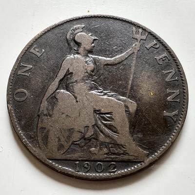 🌹外币初藏🌹🐯2026年第35场   每周二四六晚8️⃣点 接代拍 - 英国1902年一便士