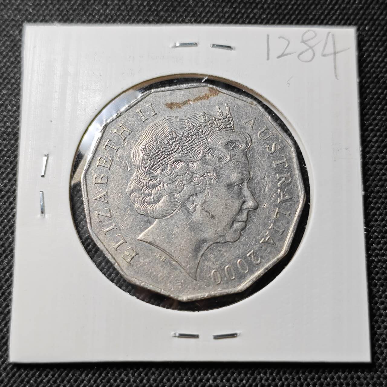 KK钱币收藏小铺  第412期 2月预留时间 周末发货 2000澳大利亚50分 纪念币