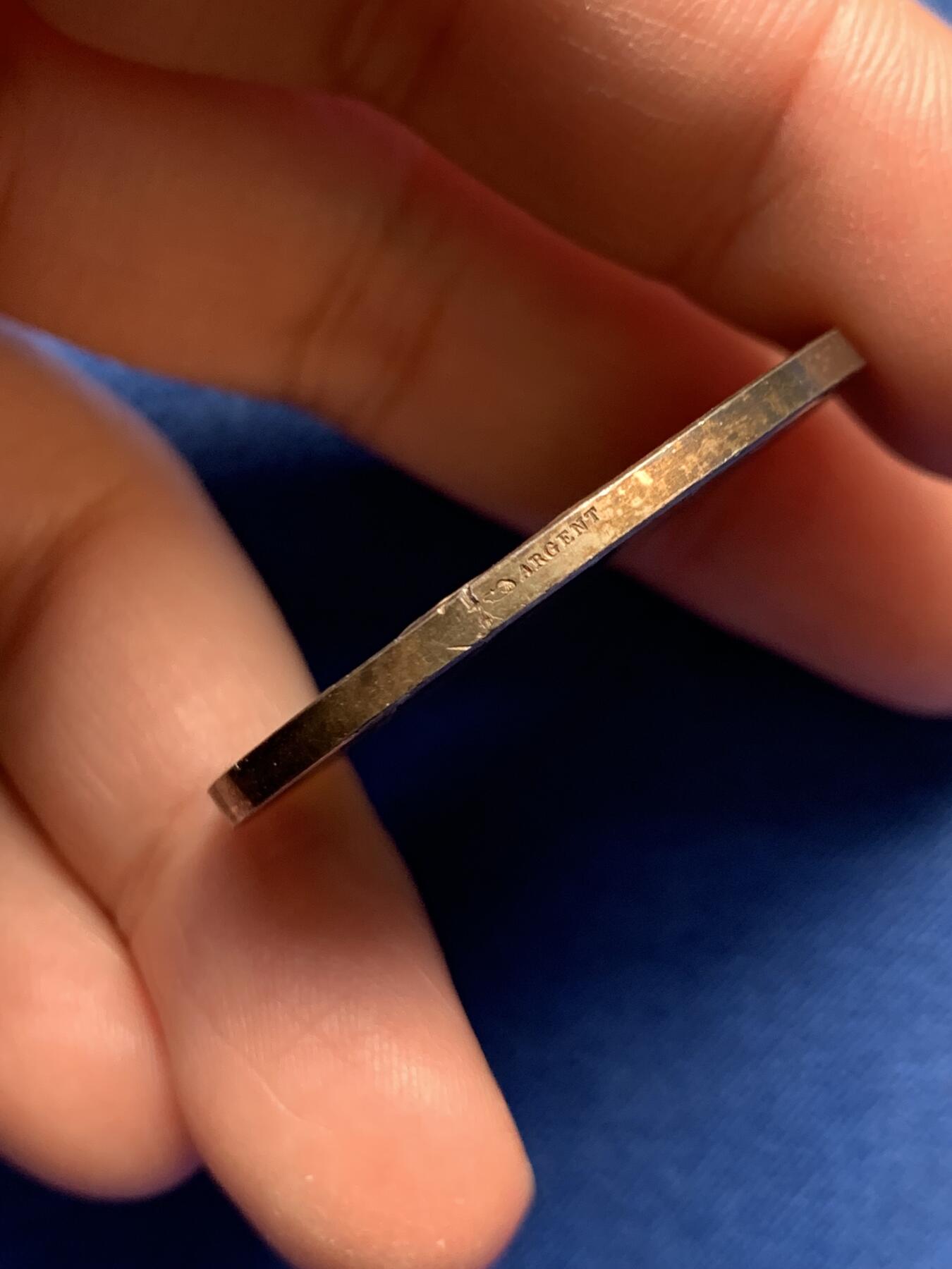 《竞宝斋》第476场 周日，周一 2场连拍 （全场包邮）欢迎送拍 法国德内蒙寄宿学校纪念银章 20.4克 36.5mm 丰饶角银标