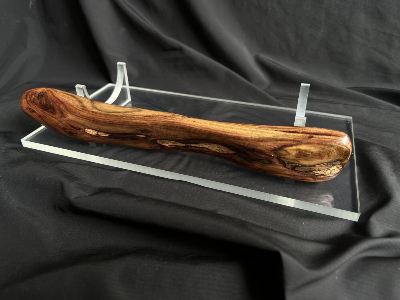 零元拍：NO.8海南黄花梨随形文玩把玩棍，尺寸约：29.5/4/3CM