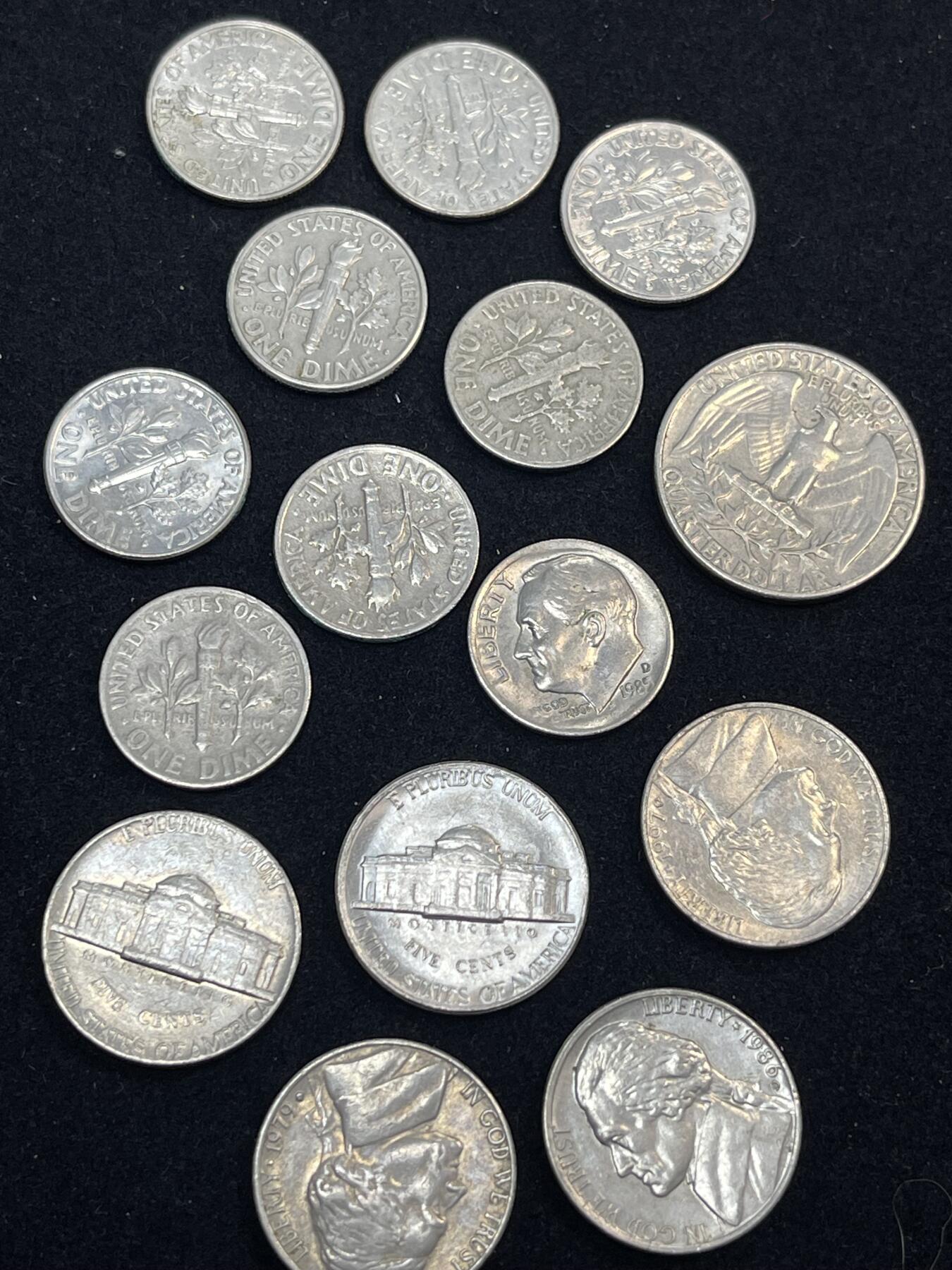 限时免佣！春季钱币邮票杂项专场拍卖-第二期 美元硬币一组 15枚