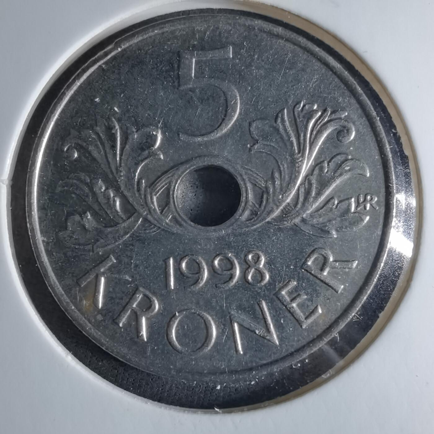 沼泽如烟--第1039场 挪威1998年5克朗