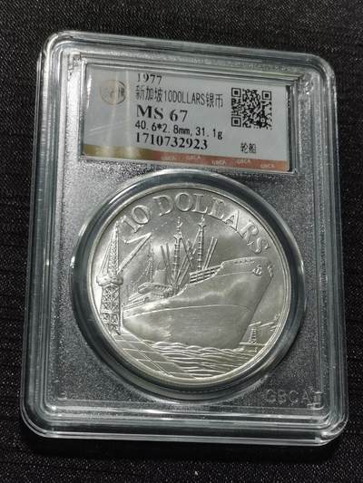 天下钱庄专场欢迎参拍 - 新加坡10元银币