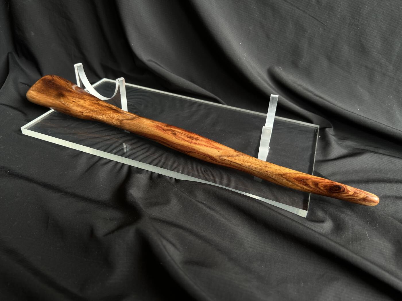 零元拍：NO.10海南黄花梨随形文玩把玩棍，尺寸约：37.5/2/4.5CM