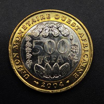 【淘币小摊】实时拍第八百八十六拍   散币场    每周一统一发货 - 西非2004年500法郎