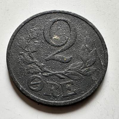 🌹外币初藏🌹🐯2026年第35场   每周二四六晚8️⃣点 接代拍 - 德占丹麦1943年2欧尔 锌币