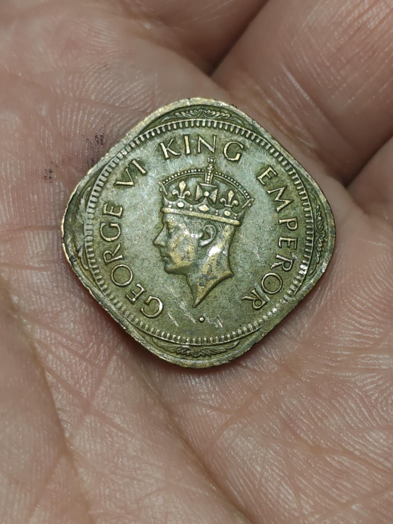 2026年第三十九场(总第二百零八场）外国好品散币场(免佣金) 英属印度1944年2安娜(乔治六世时期第三版，Small4–小4版，b版孟买造)