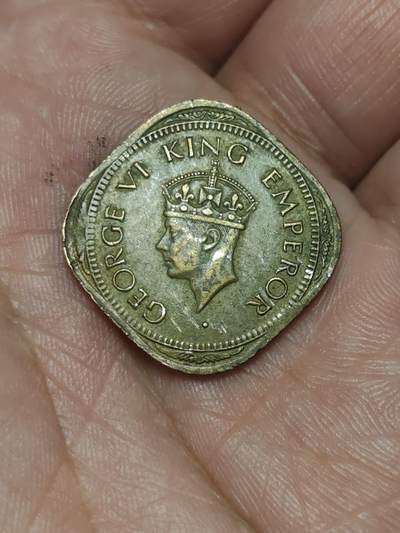 2026年第三十九场(总第二百零八场）外国好品散币场(免佣金) - 英属印度1944年2安娜(乔治六世时期第三版，Small4–小4版，b版孟买造)