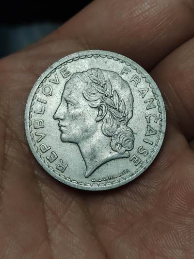 2026年第三十九场(总第二百零八场）外国好品散币场(免佣金) - 法兰西第四共和国1950年5法郎(第二版，Closed 9)