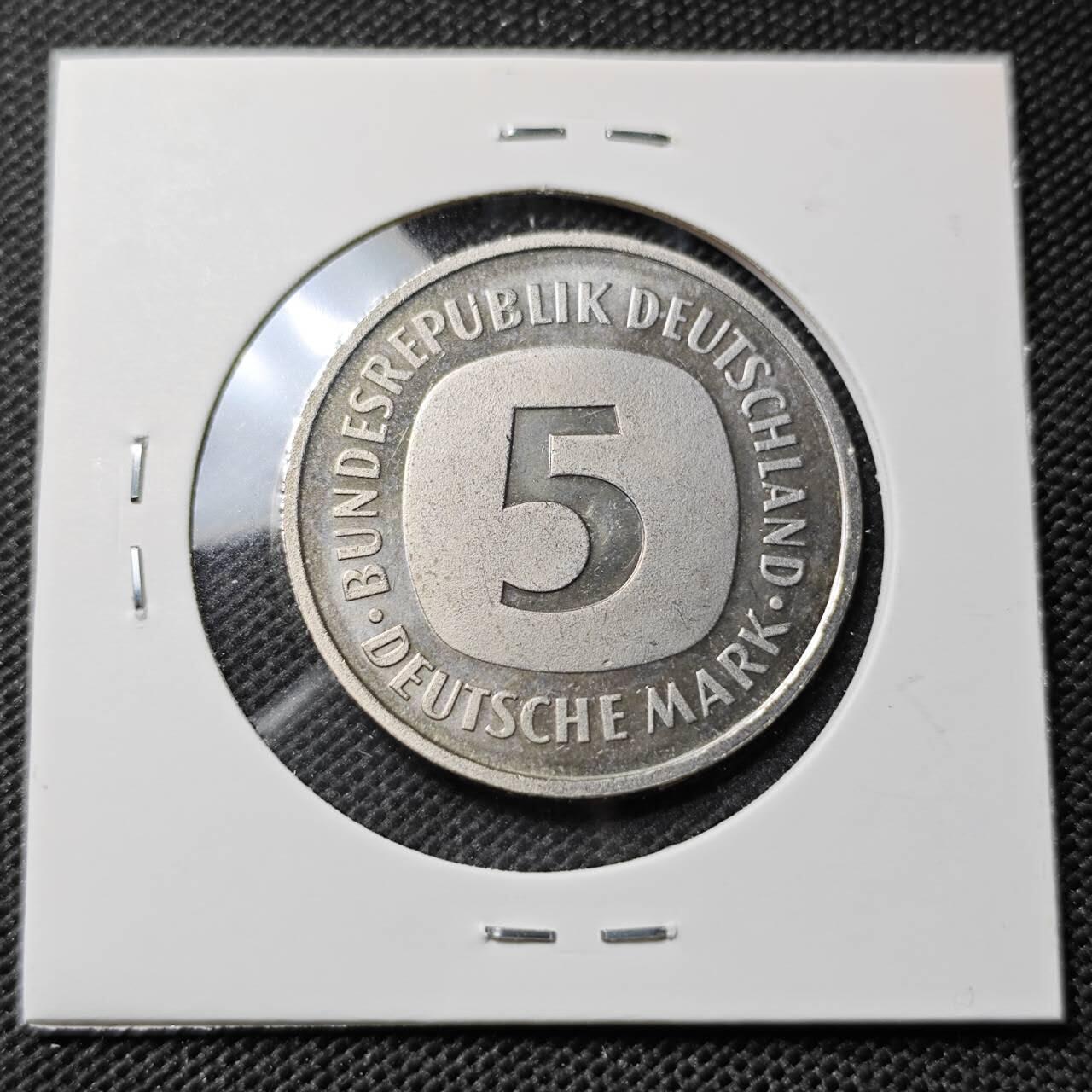 KK钱币收藏小铺  第412期 2月预留时间 周末发货 1978联邦德国5马克 精制币