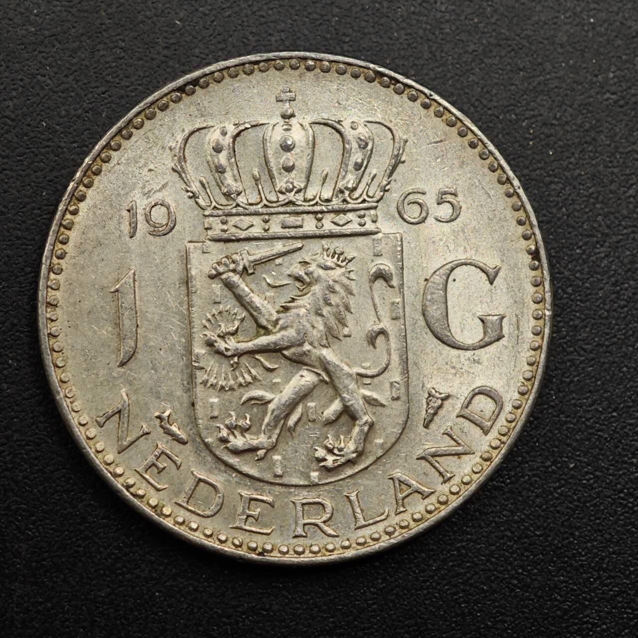 【淘币小摊】实时拍第八百八十六拍   散币场    每周一统一发货 荷兰1965年1盾银币