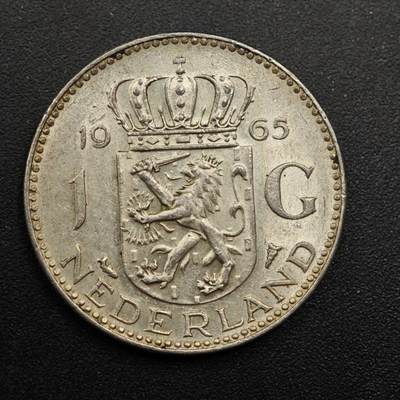 【淘币小摊】实时拍第八百八十六拍   散币场    每周一统一发货 - 荷兰1965年1盾银币