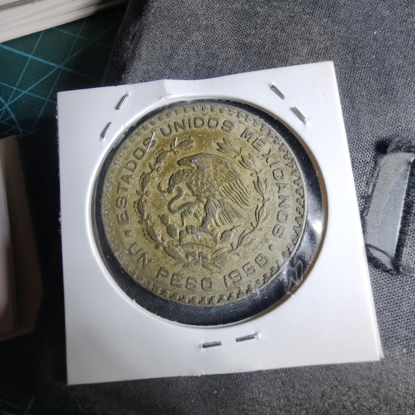 沼泽如烟--第1040场 墨西哥1958年1比索银币低银