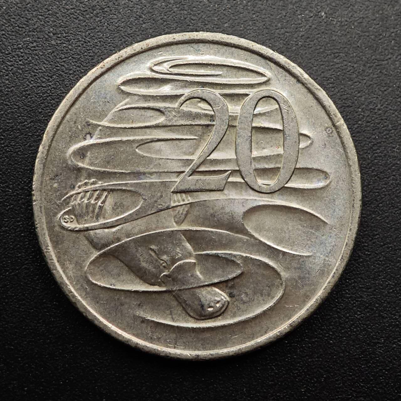 【淘币小摊】实时拍第八百八十六拍   散币场    每周一统一发货 澳大利亚2016年货币50周年20分纪念币