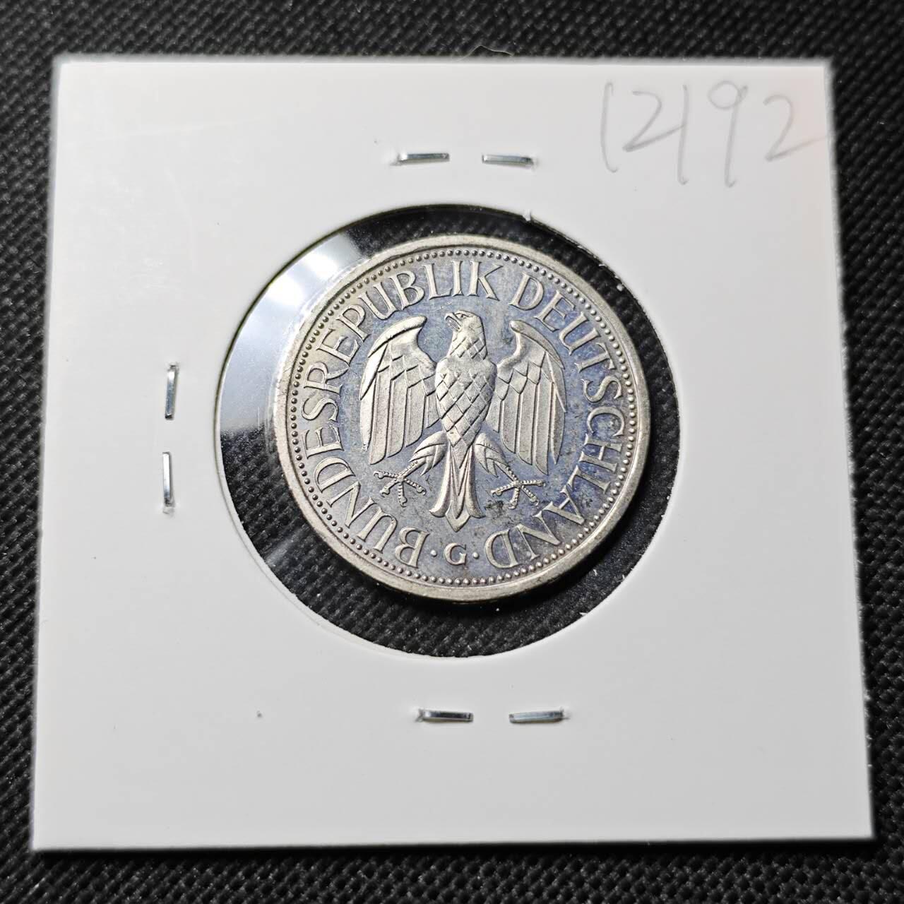 KK钱币收藏小铺  第412期 2月预留时间 周末发货 1989联邦德国1马克 好品