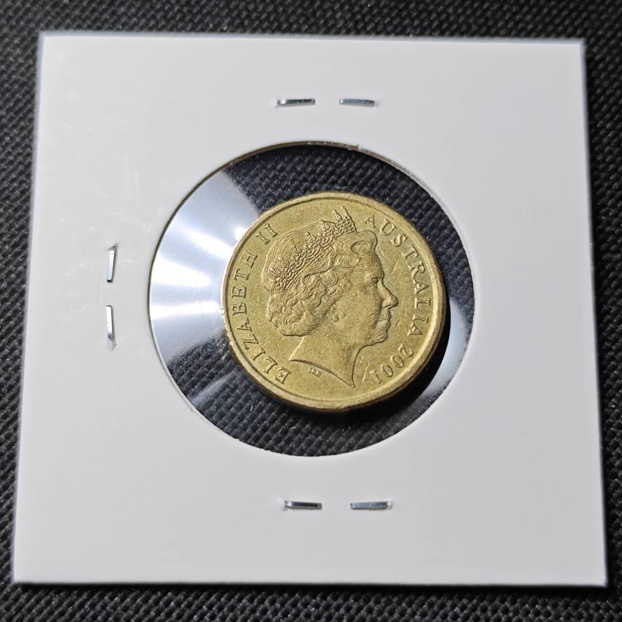 KK钱币收藏小铺  第412期 2月预留时间 周末发货 2001澳大利亚土著人2元