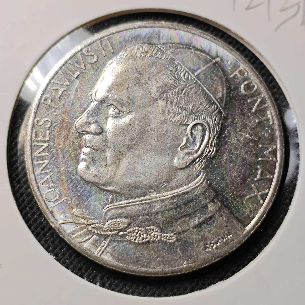 KK钱币收藏小铺  第412期 2月预留时间 周末发货 梵蒂冈教皇纪念章 镀银章