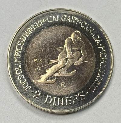 S&S Numismatic世界钱币-拍卖 第124期  - 安道尔1988年 卡尔加里冬季奥运会 2第纳尔双色纪念币