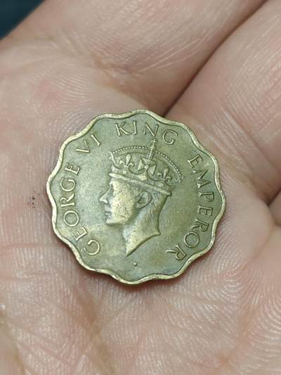 2026年第三十九场(总第二百零八场）外国好品散币场(免佣金) - 英属印度1943年1安娜(乔治六世时期第三版，b版孟买造)