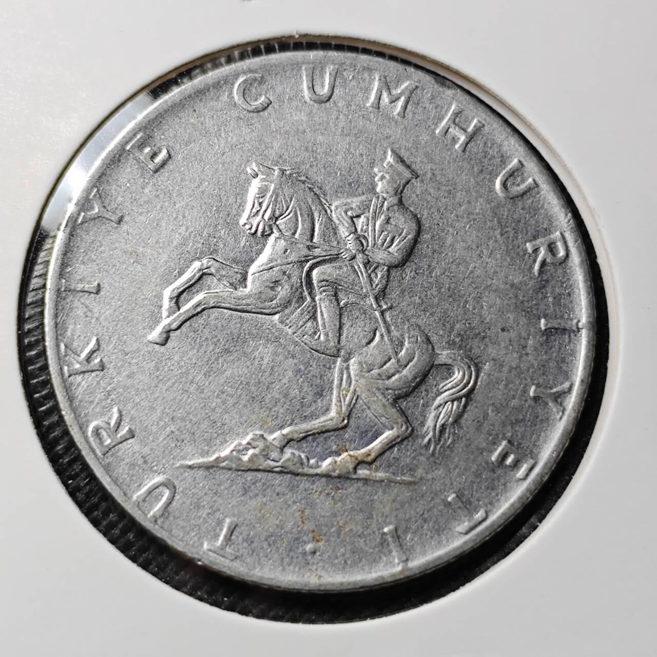 KK钱币收藏小铺  第412期 2月预留时间 周末发货 1976土耳其5里拉