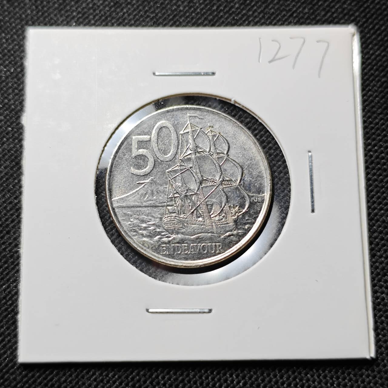 KK钱币收藏小铺  第412期 2月预留时间 周末发货 2006新西兰50分 