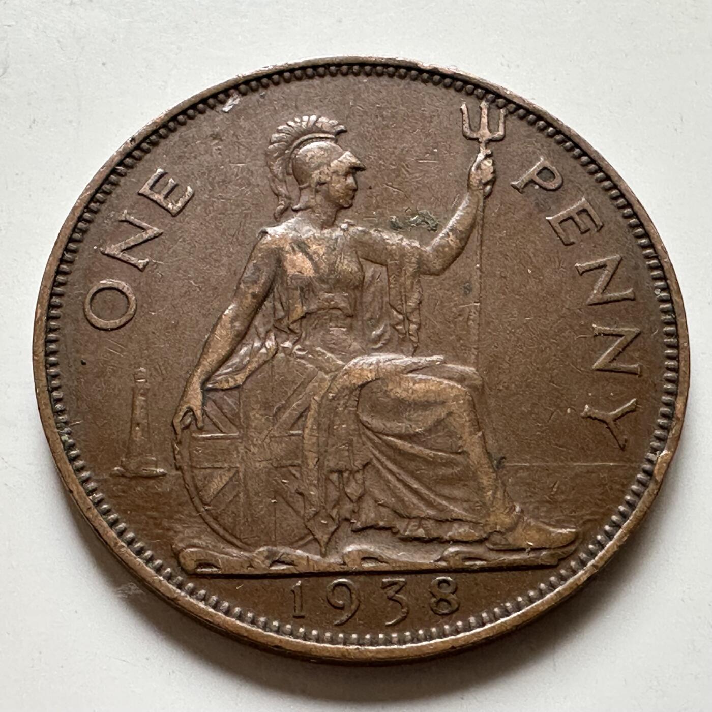 🌹外币初藏🌹🐯2026年第35场   每周二四六晚8️⃣点 接代拍 英国1938年一便士 b