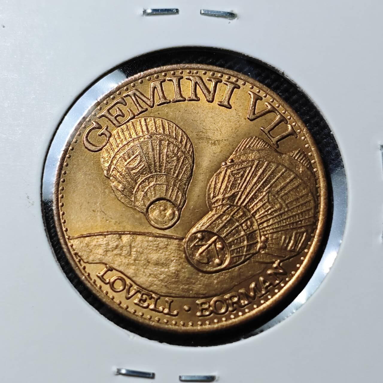 KK钱币收藏小铺  第412期 2月预留时间 周末发货  美国航天纪念铜章