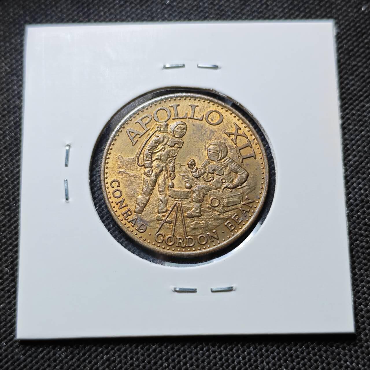 KK钱币收藏小铺  第412期 2月预留时间 周末发货  美国航天纪念铜章