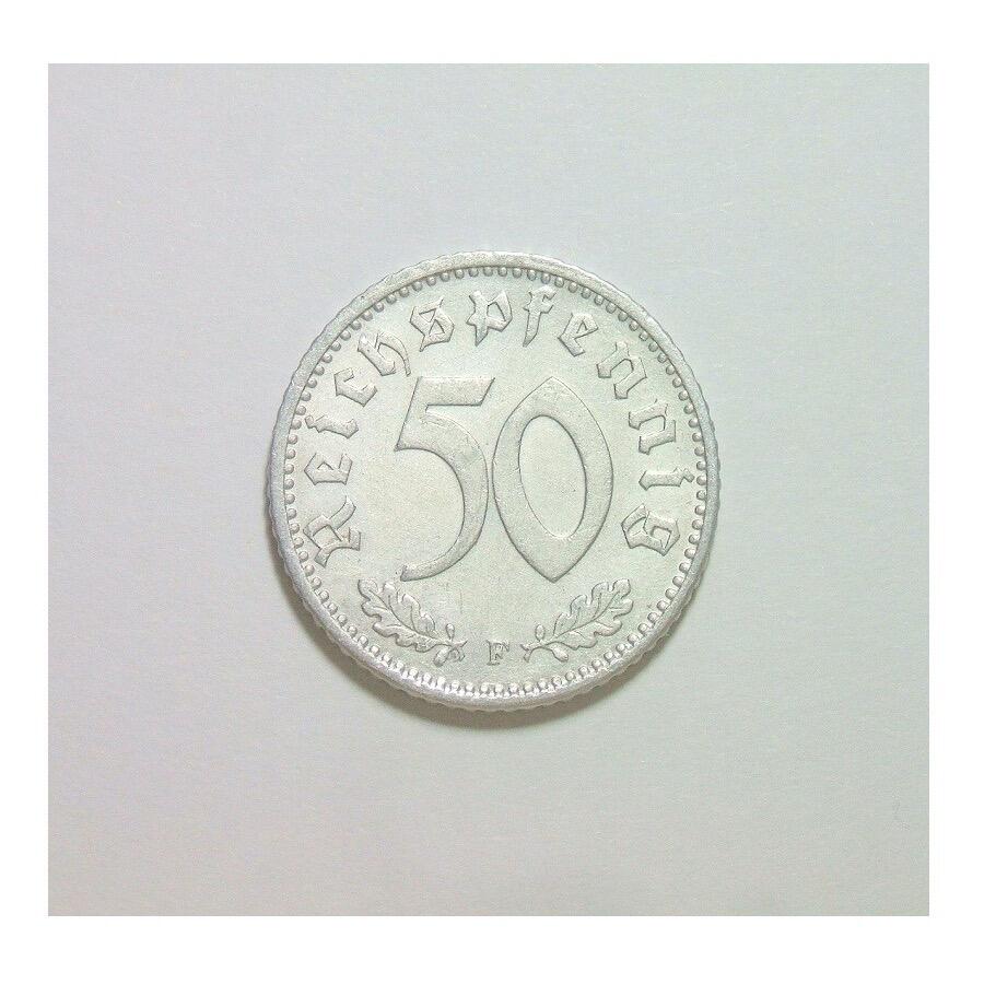 德国第三帝国1942年F版50芬尼 爽品